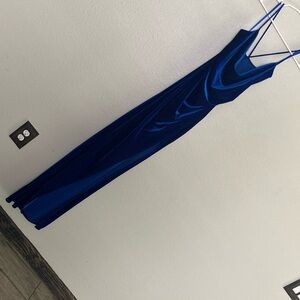 Windsor Blue Velvet Dress